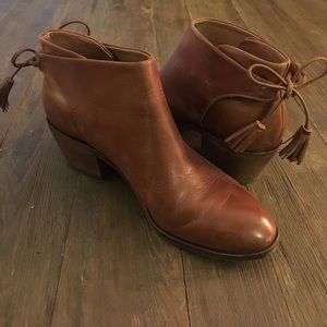 Madewell Brown Leather Booties