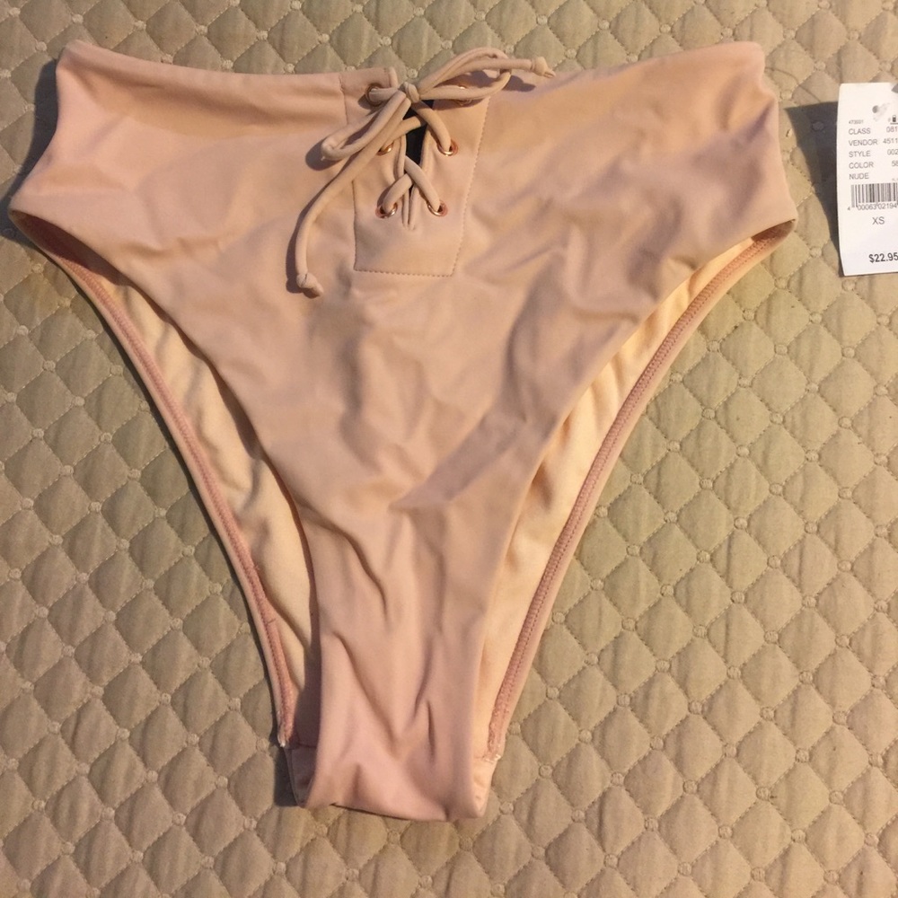 high waist bikini bottom