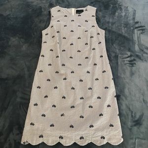 Cynthia Rowley Seersucker Bike Print Shift Dress