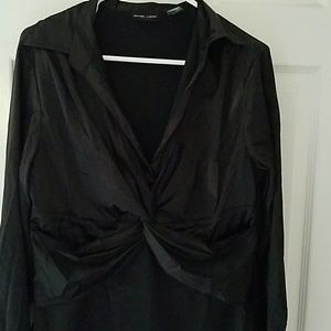 NY & Co Stretchy Black LS Top
