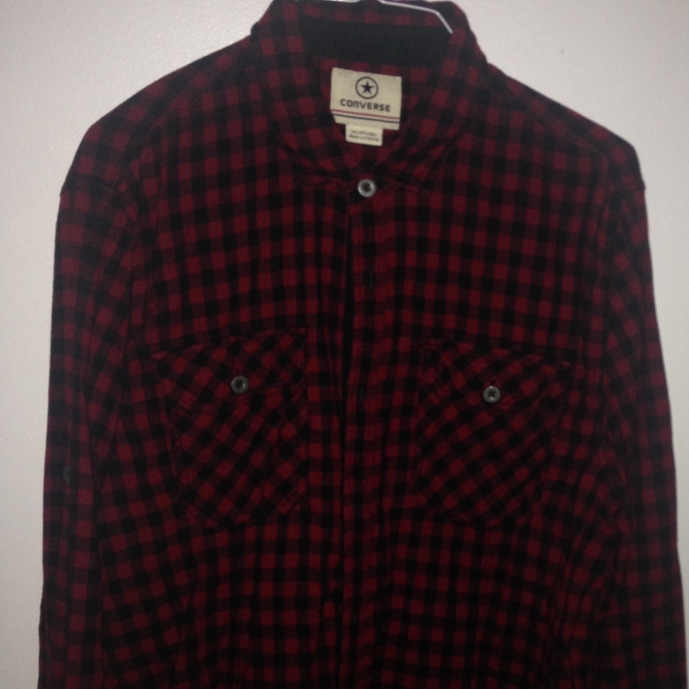 Converse Red Flannel
