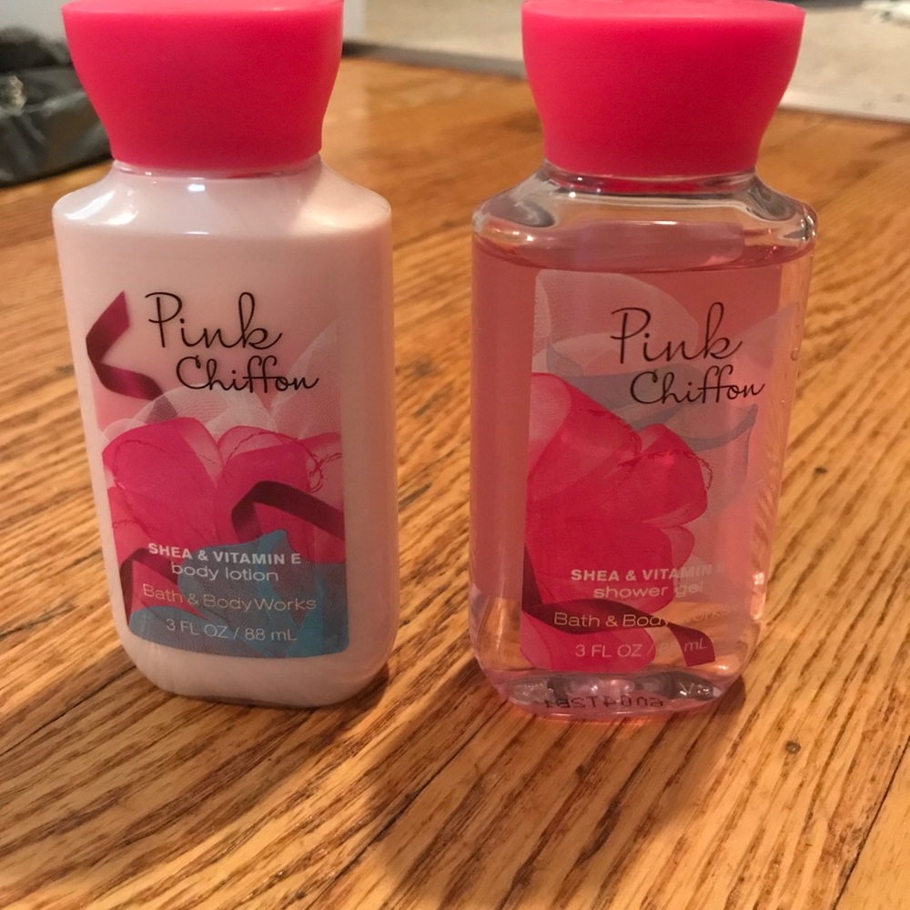 Bath and body works pink chiffon