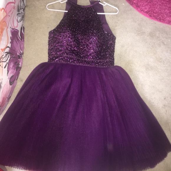 Purple Homecoming Dress - Picture 1 of 4