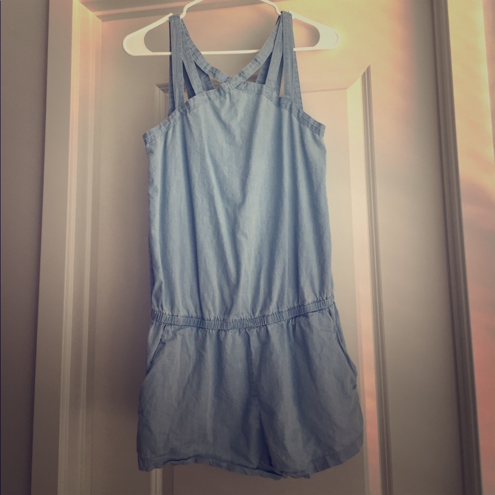 Denim Fabletics romper