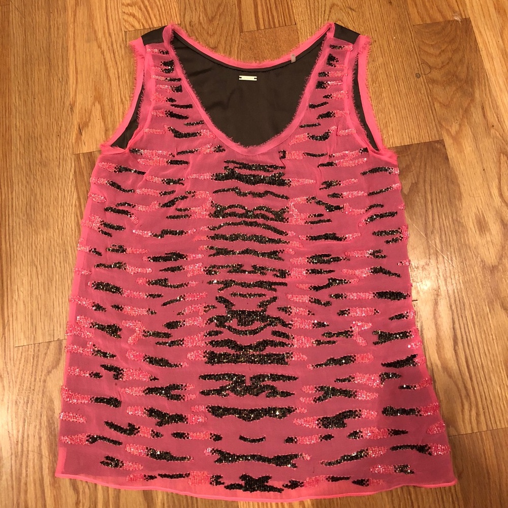 Elie Tahari beaded shirt
