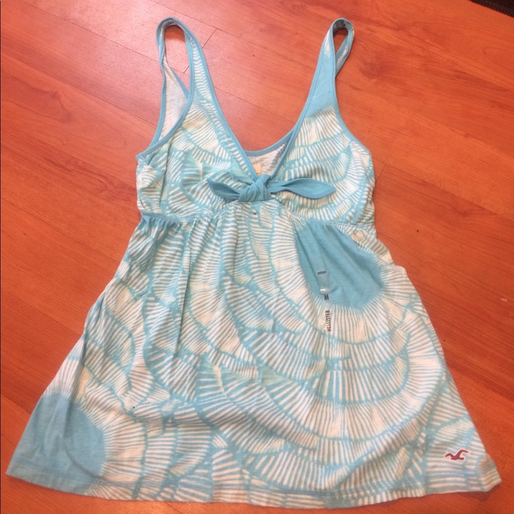 Light blue and white tank from Hollister NWT