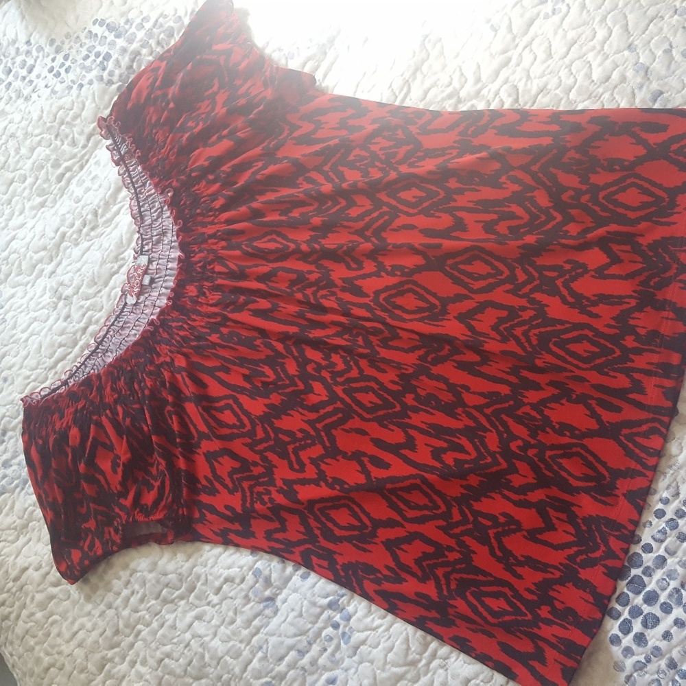 Carol Rose Red and Black Top