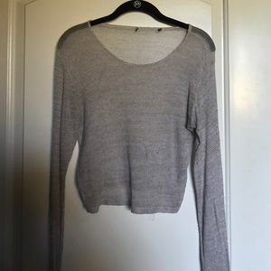 Brandy Melville see-through, knit long sleeve