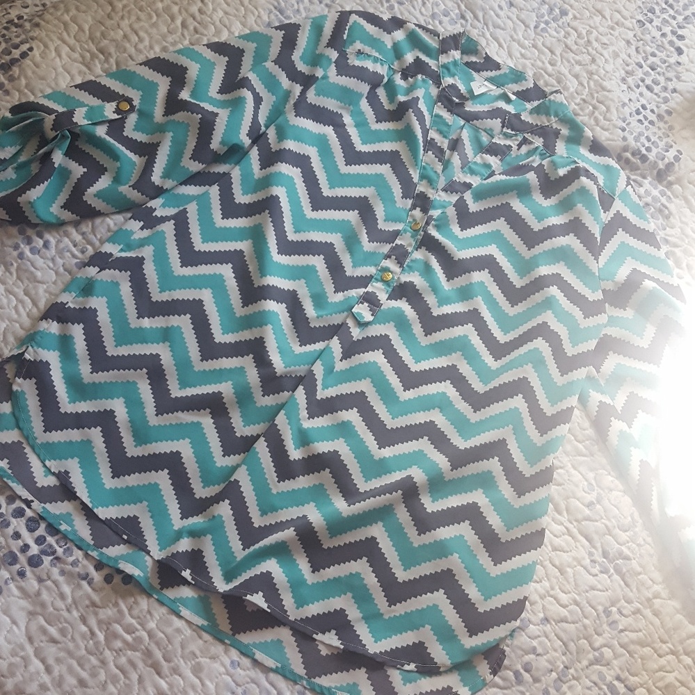 Tacera Chevron Top/Tunic
