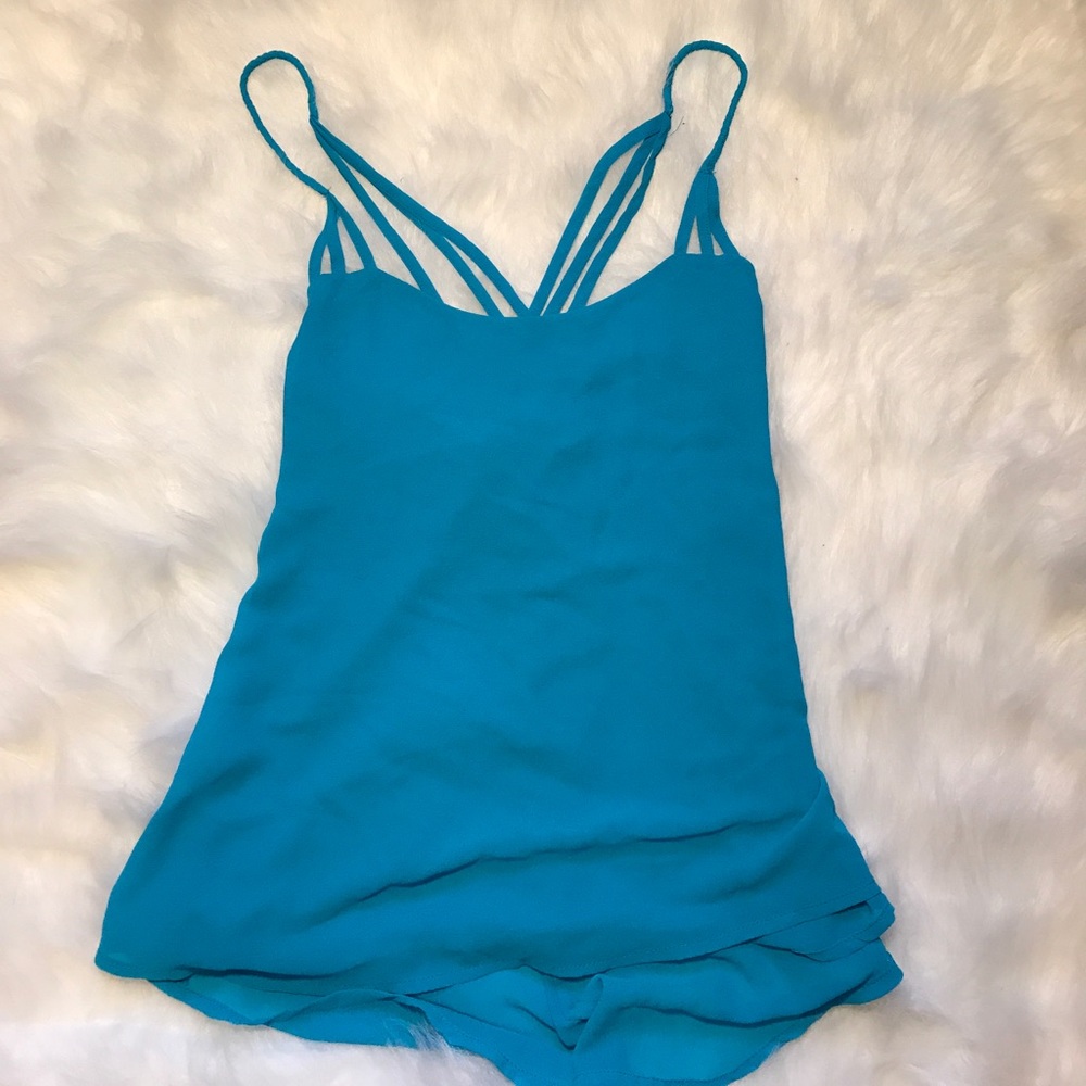 Naked zebra tank top