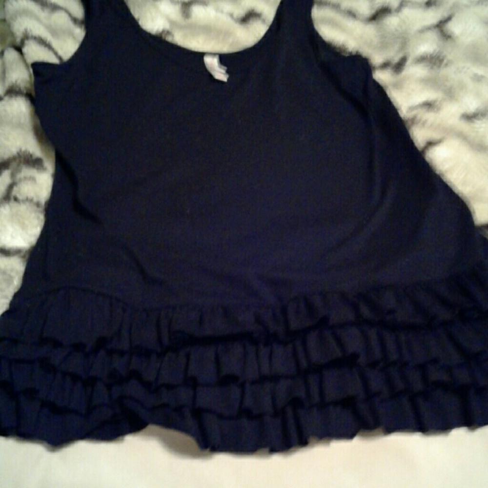 "Xhilaration" Ruffle Hem Tank