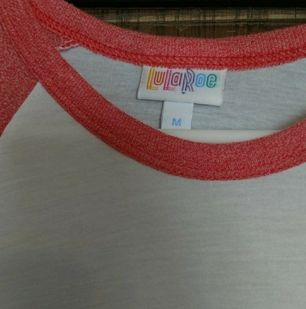 Lularoe Randy size Medium. Pink/White - Picture 2 of 4
