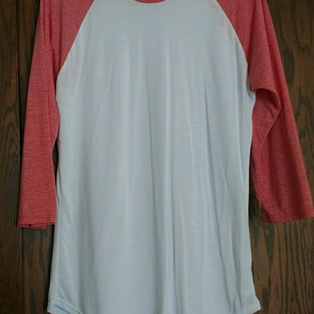Lularoe Randy size Medium. Pink/White - Picture 3 of 4
