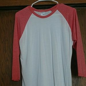Lularoe Randy size Medium. Pink/White