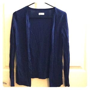Navy blue maternity cardigan