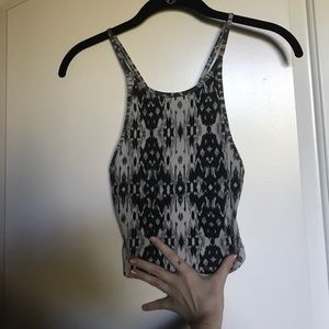 Patterned cropped tank