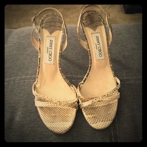 Jimmy Choo Snaked Skinned Shoes