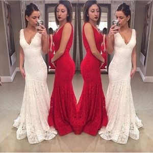 Jovani-33050-RED-Lace-Fitted-Mermaid-Evening-Prom