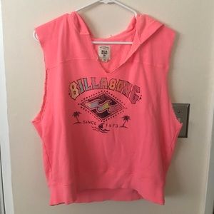 BILLABONG got pink retro 80’s muscle sweatshirt