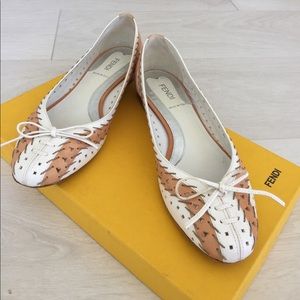 Fendi lovely bow ballet shoes