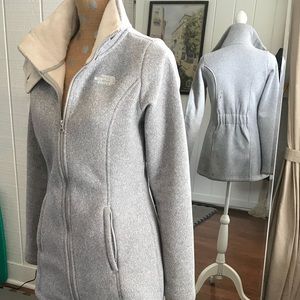 North Face Full-zip faux fur lined jacket