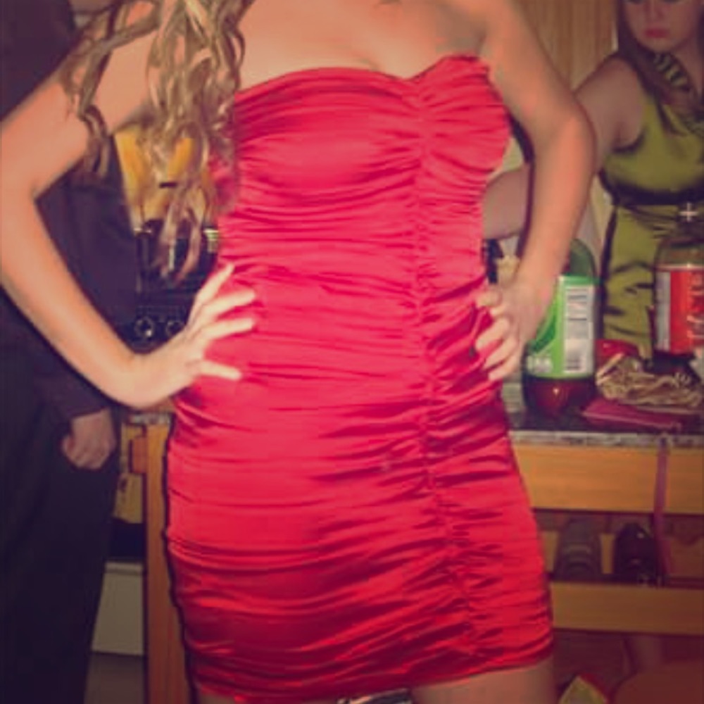 Express Sweetheart Red Tube dress - size 10