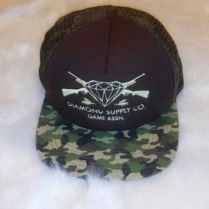 Diamond Supply Camo Snap Back Hat