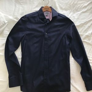 H&M premium navy dress shirt