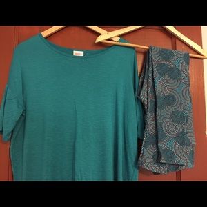 LuLaRoe XXS IRMA Tunic and Leggings. Like new