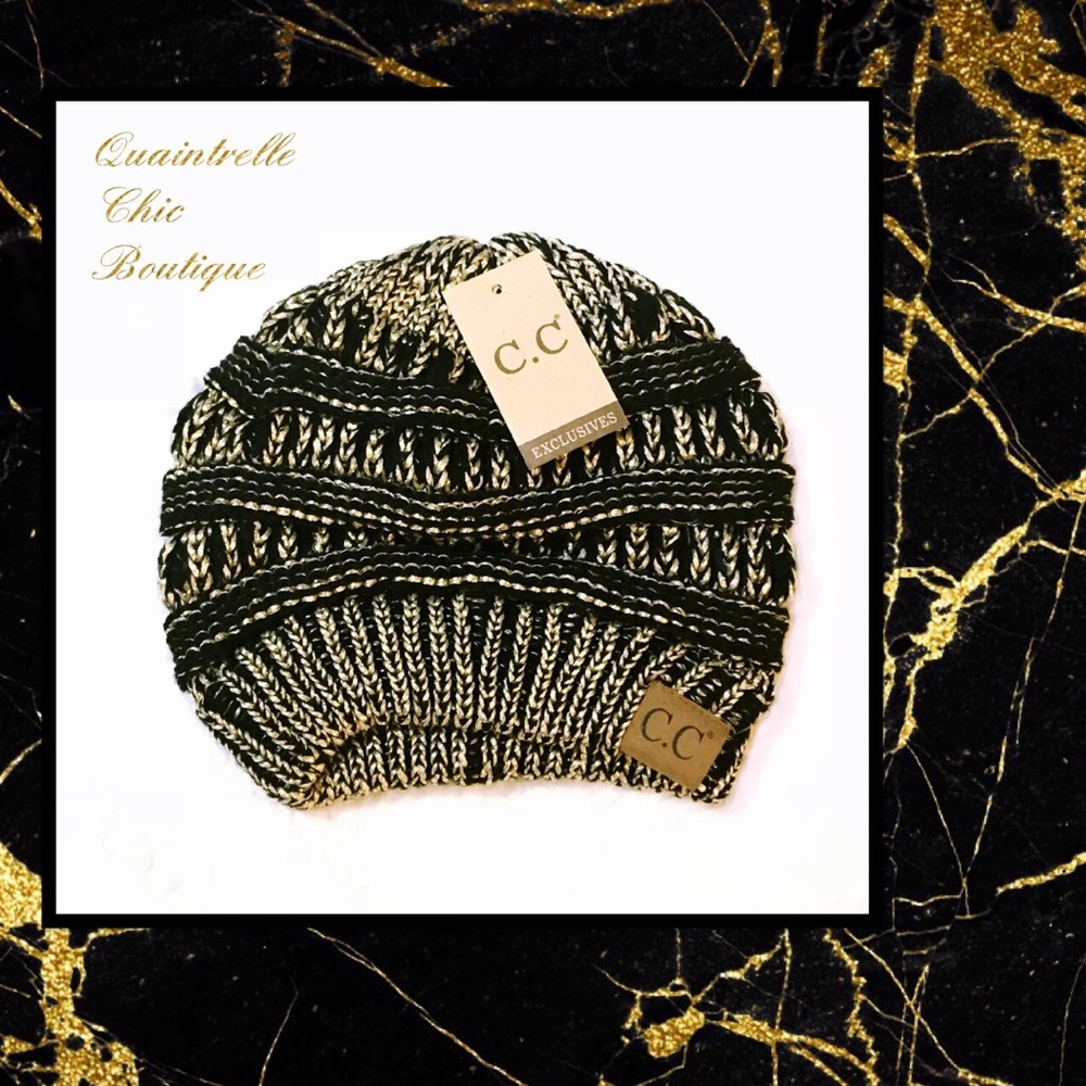 METALLIC BEANIE