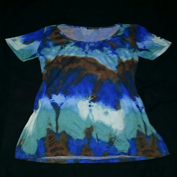 NEW! {Cha Cha Vente} Boho Tie-Dye Crinkle Tee - Picture 3 of 8