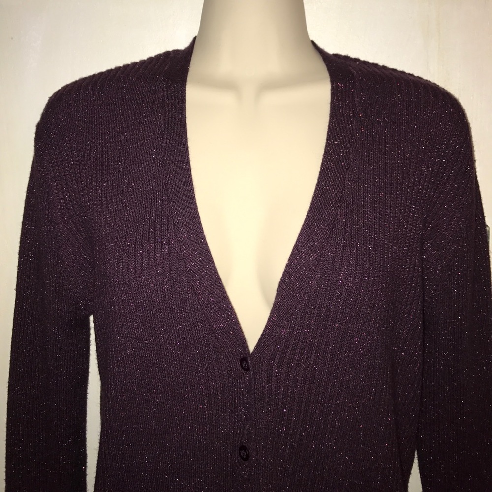 NY&Co. Purple Glitter Sweater