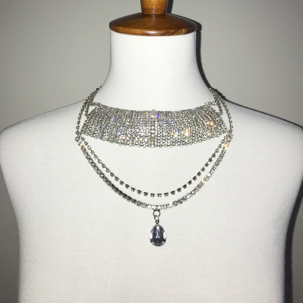 NWOT Rhinestone Choker - Picture 5 of 5