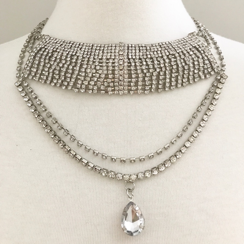 NWOT Rhinestone Choker - Picture 3 of 5