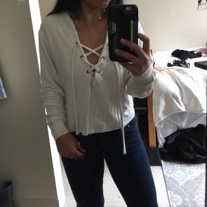 Express Cross tie Sweatshirt