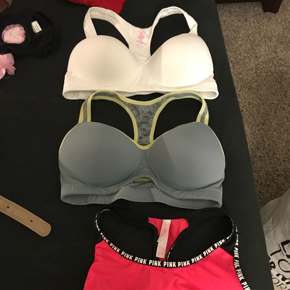 Pink bras