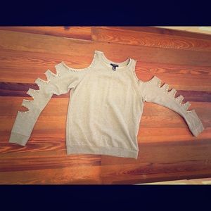 Cold Shoulder Studded Sweater. Never worn.