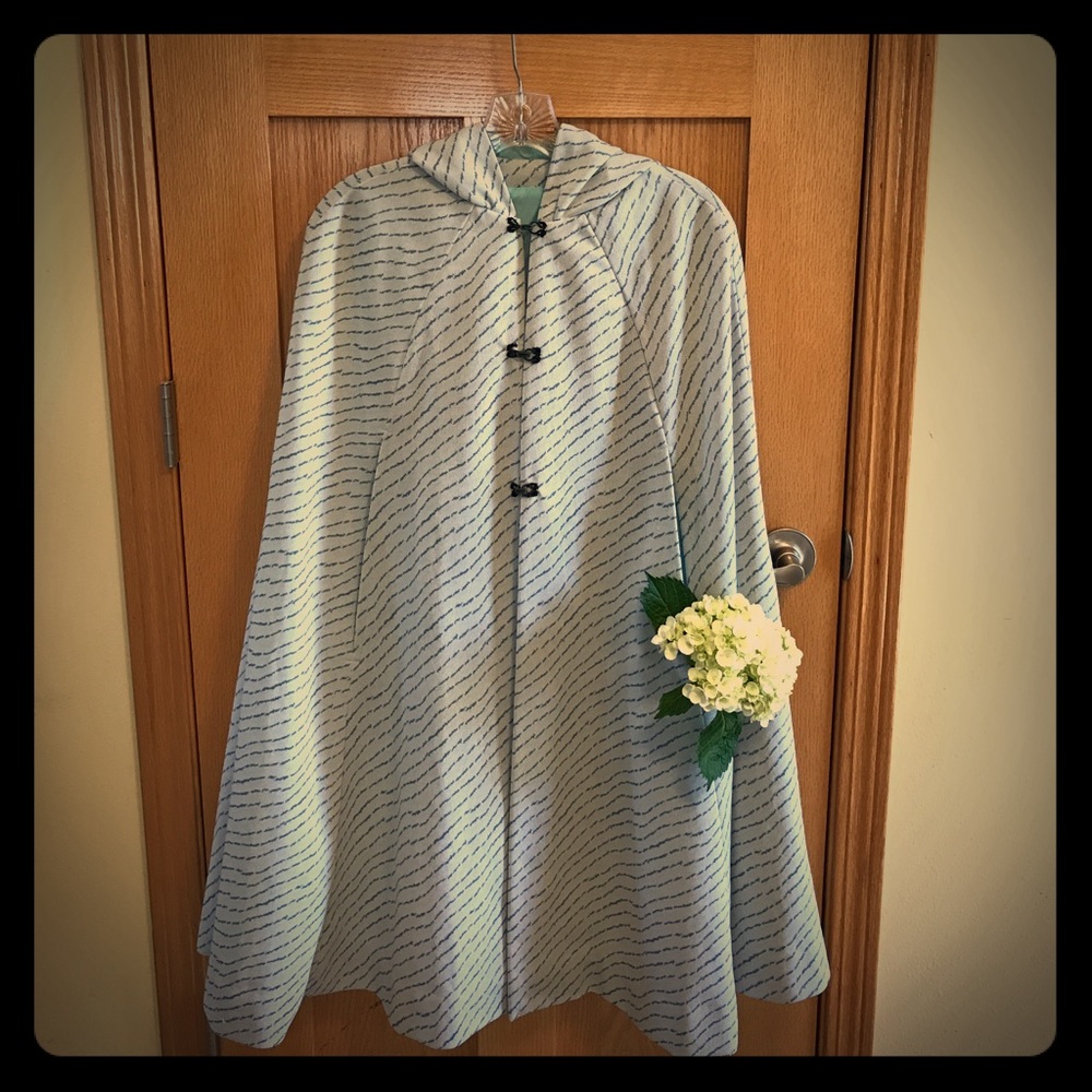 Baby Blue Vintage Cape