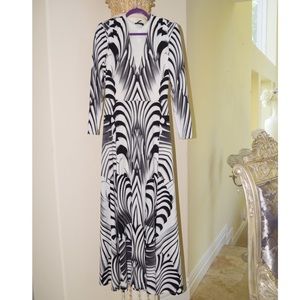 Bebe black and white dress
