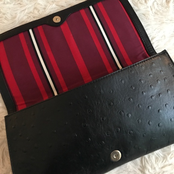 Kate Spade Black Leather Clutch - Picture 4 of 6