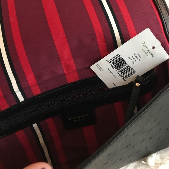Kate Spade Black Leather Clutch - Picture 5 of 6