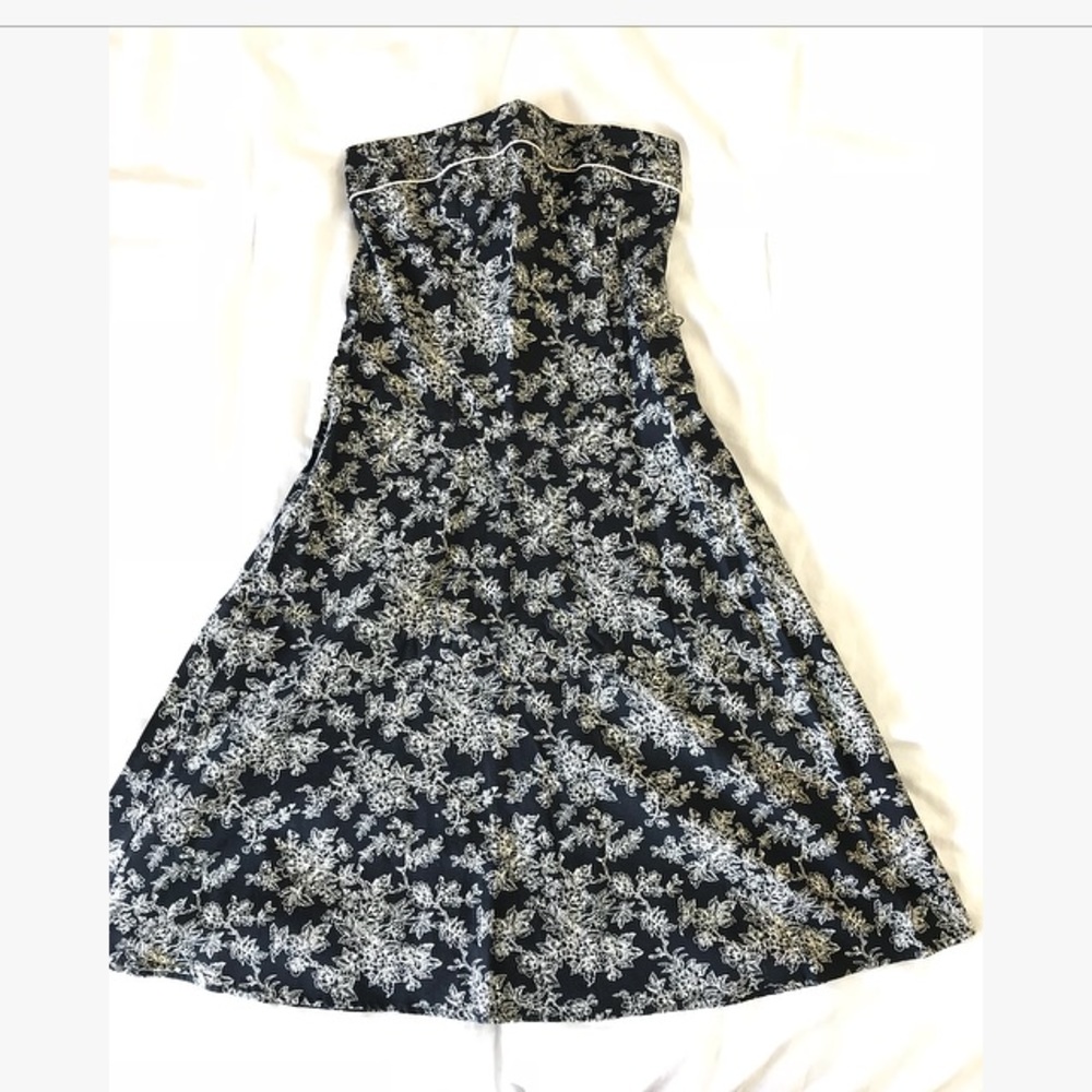 Midi strapless dress
