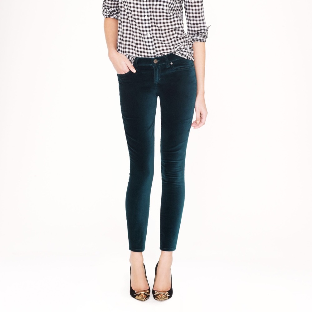 J Crew Toothpick in velvet