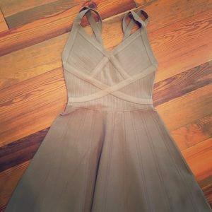 GUESS taupe swing dress