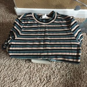 Striped crew neck shirt