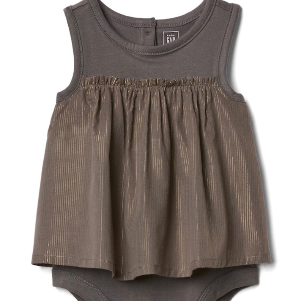 Baby Gap shimmer skirted one-piece