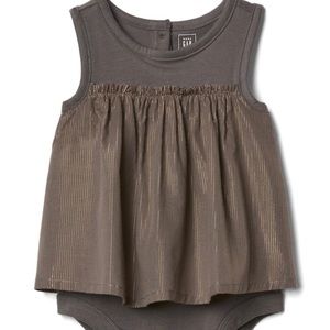 Baby Gap shimmer skirted one-piece
