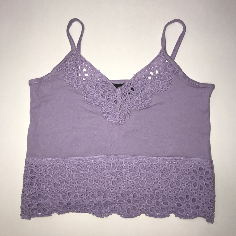 Purple crop top