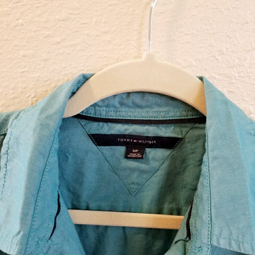 Turquoise button down - Picture 3 of 3