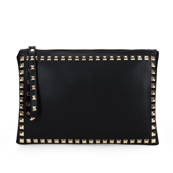 ๐ 2X HPโ๏ธ1 LEFT โผ๏ธ Black Clutch With Gold Accent - Picture 3 of 6